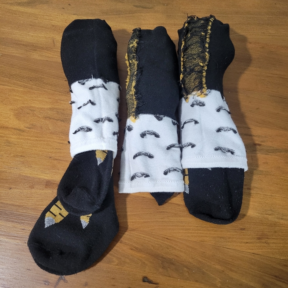 3Pairs Women Chicken Foot Socks Leg/Knee Socks 3D Chicken Socks Fashion Stocking - Picture 3 of 3